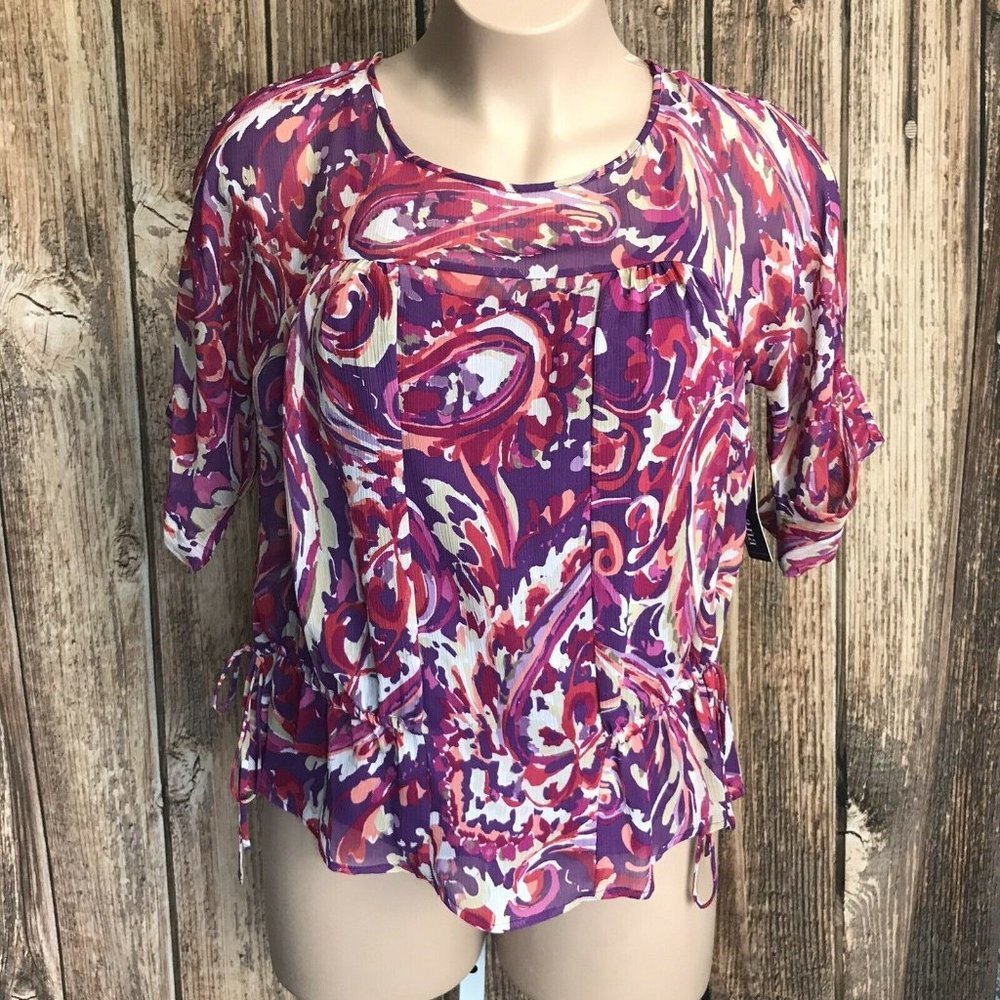 a.n.a New Approach Blouse with Undershirt ~ Sz XL